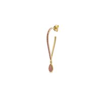Mono orecchino Rue des Mille Donna in Argento ORZ-014 M7 AU - ORZ-014 M7 AU